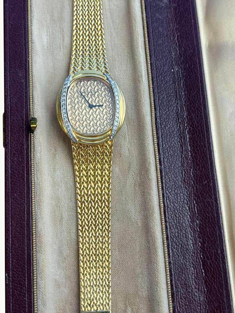 Patek Philippe Vintage 18K Gelbgold Diamant Handaufzugsuhr Uhr 4288 Damen im Angebot