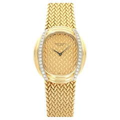 Patek Philippe Vintage 18K Yellow Gold Diamond Manual Winding Watch 4288