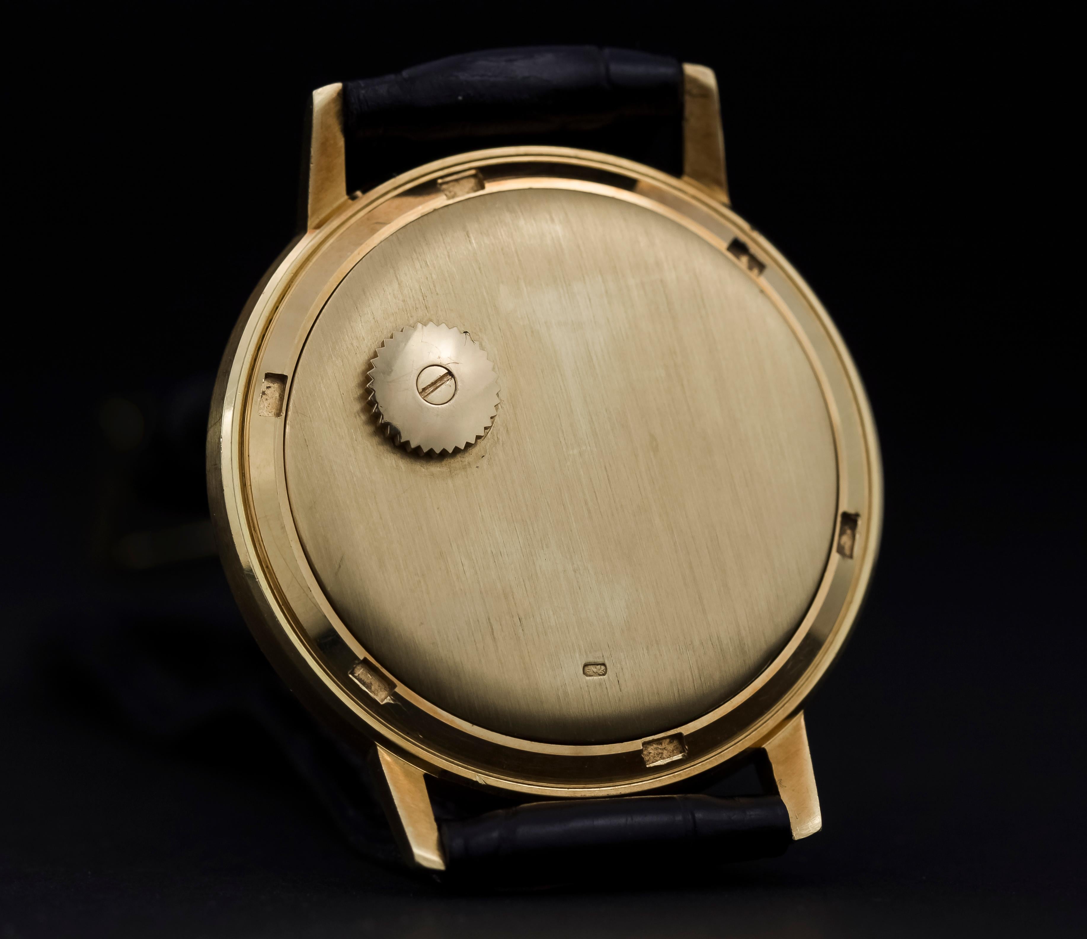Patek Philippe Vintage 18 Karat Gold Manual Winding Watch, 1970s 1