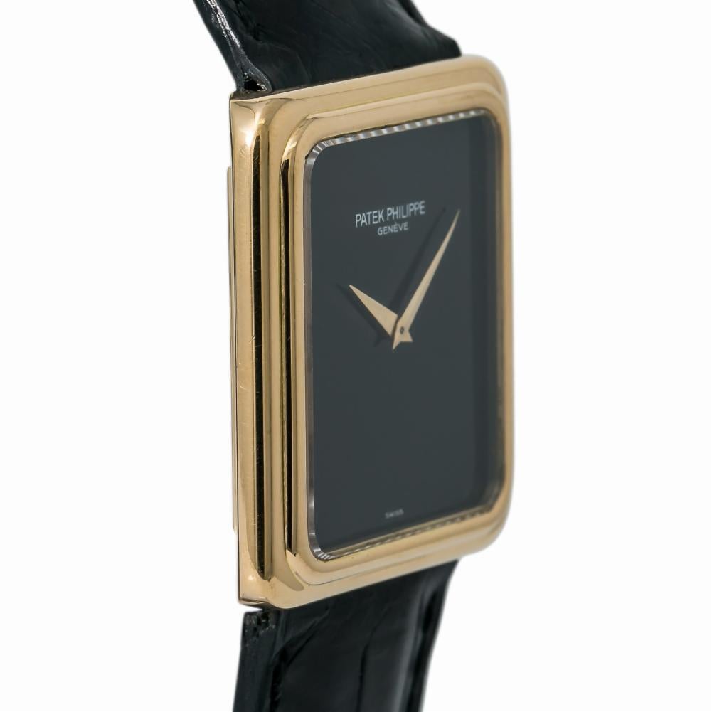 Patek Philippe Vintage 3649-1, schwarzes Zifferblatt, zertifiziert und mit Garantie (Zeitgenössisch)