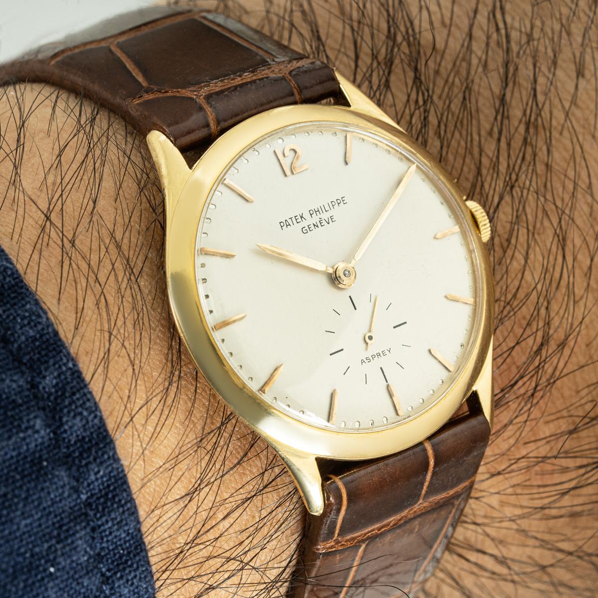 Patek Philippe Vintage Calatrava Retaillé par Asprey 2557 en vente 6