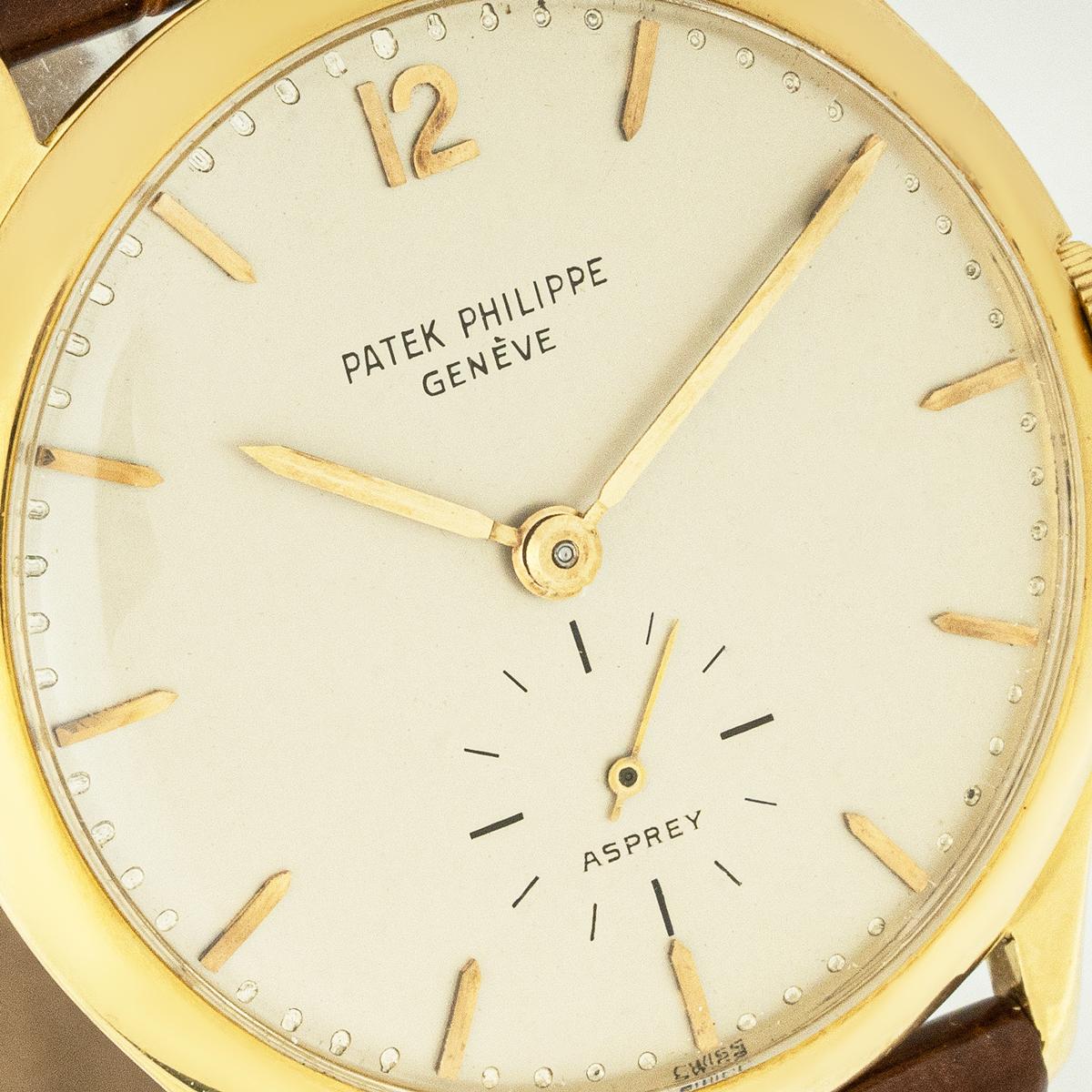 Patek Philippe Vintage Calatrava Retaillé par Asprey 2557 Bon état - En vente à Mayfair, London, London