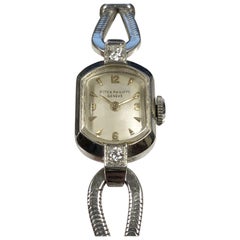 Patek Philippe Vintage Ref 3077 Ladies White Gold Mechanical Wristwatch