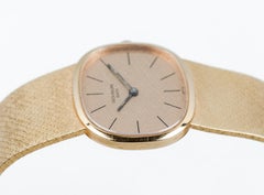 Uhr Golden Elipse Champagner-Zifferblatt mit Originaletui von Patek Philippe, 1970er Jahre