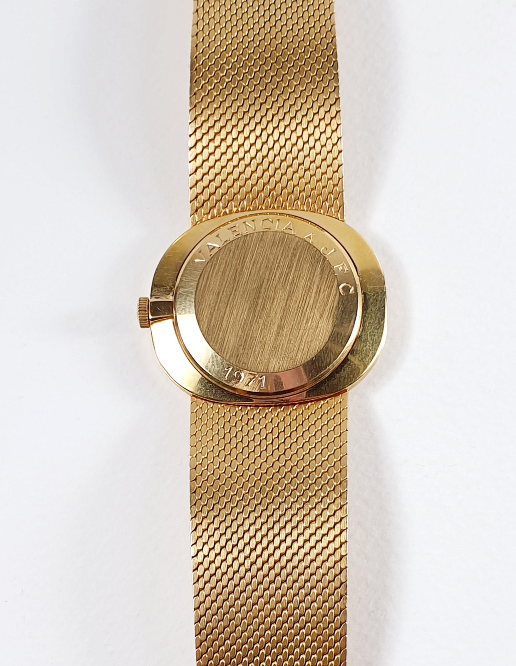 Modern Patek Philippe Watch Golden Elipse Champagne Dial with Original Case 1970's