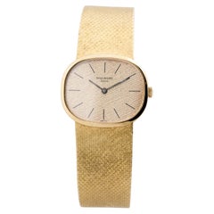 Patek Philippe Montre à cadran Elipse champagne doré avec boîtier d'origine, années 1970