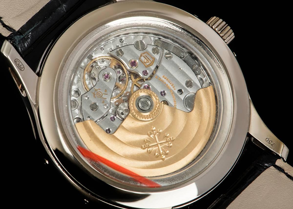 Patek Philippe White Gold Annual Calendar Rhodium Dial Automatic Wristwatch 3