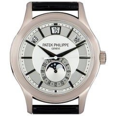 Patek Philippe White Gold Annual Calendar Rhodium Dial Automatic Wristwatch