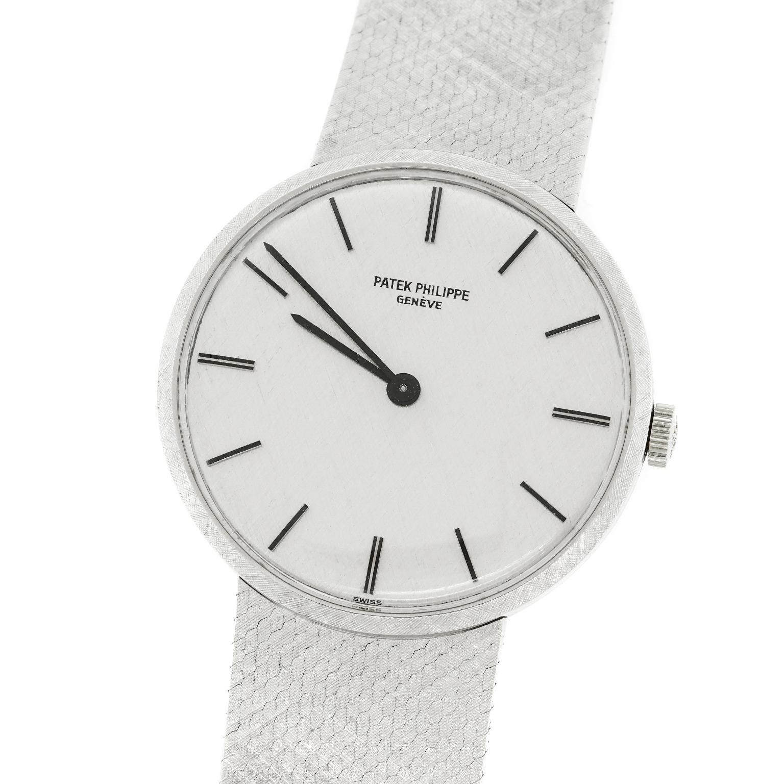 Patek Philippe White Gold Calatrava Wrist Watch 18k 5