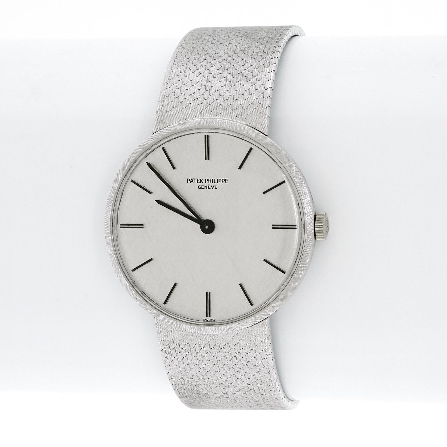 Patek Philippe White Gold Calatrava Wrist Watch 18k 3