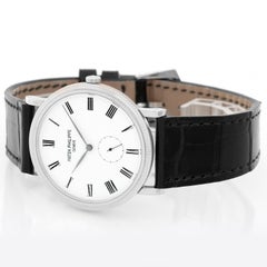Patek Philippe White Gold Calatrava Manual Wristwatch Ref 5119-G