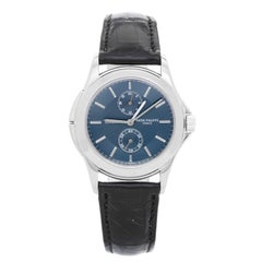 Patek Philippe White Gold Calatrava Travel Time 150 Ann Gubelin Wristwatch