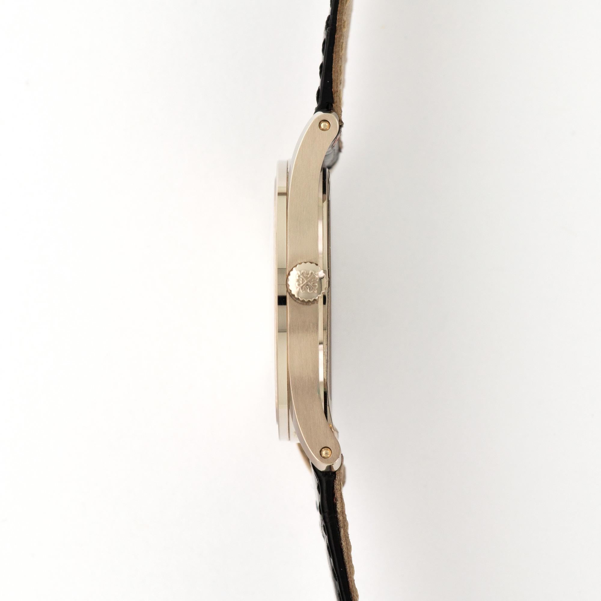Modern Patek Philippe White Gold Calatrava Wristwatch Ref 3796