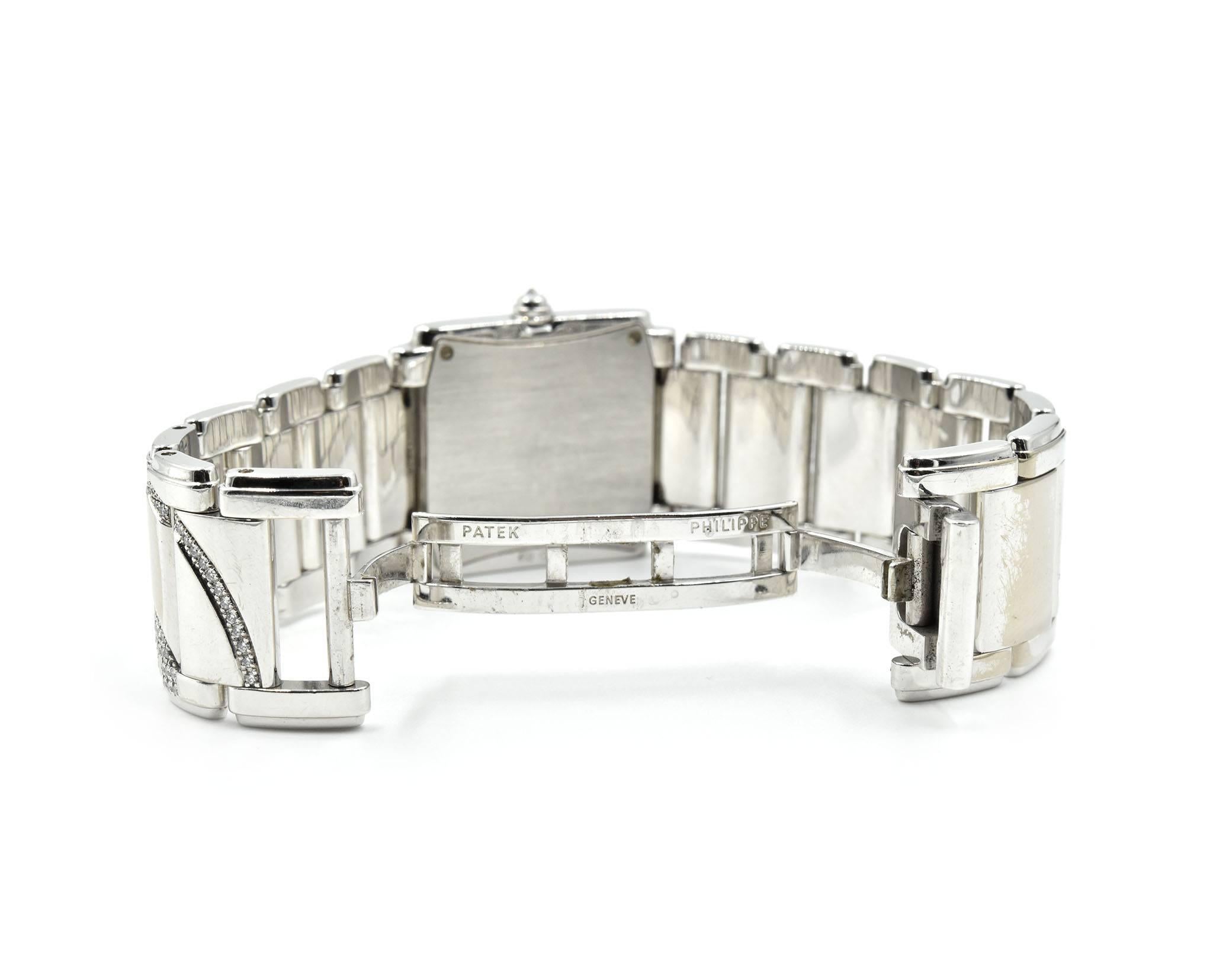 Patek Philippe White Gold Diamond Twenty-4 quartz Wristwatch Ref 4910-49G 1