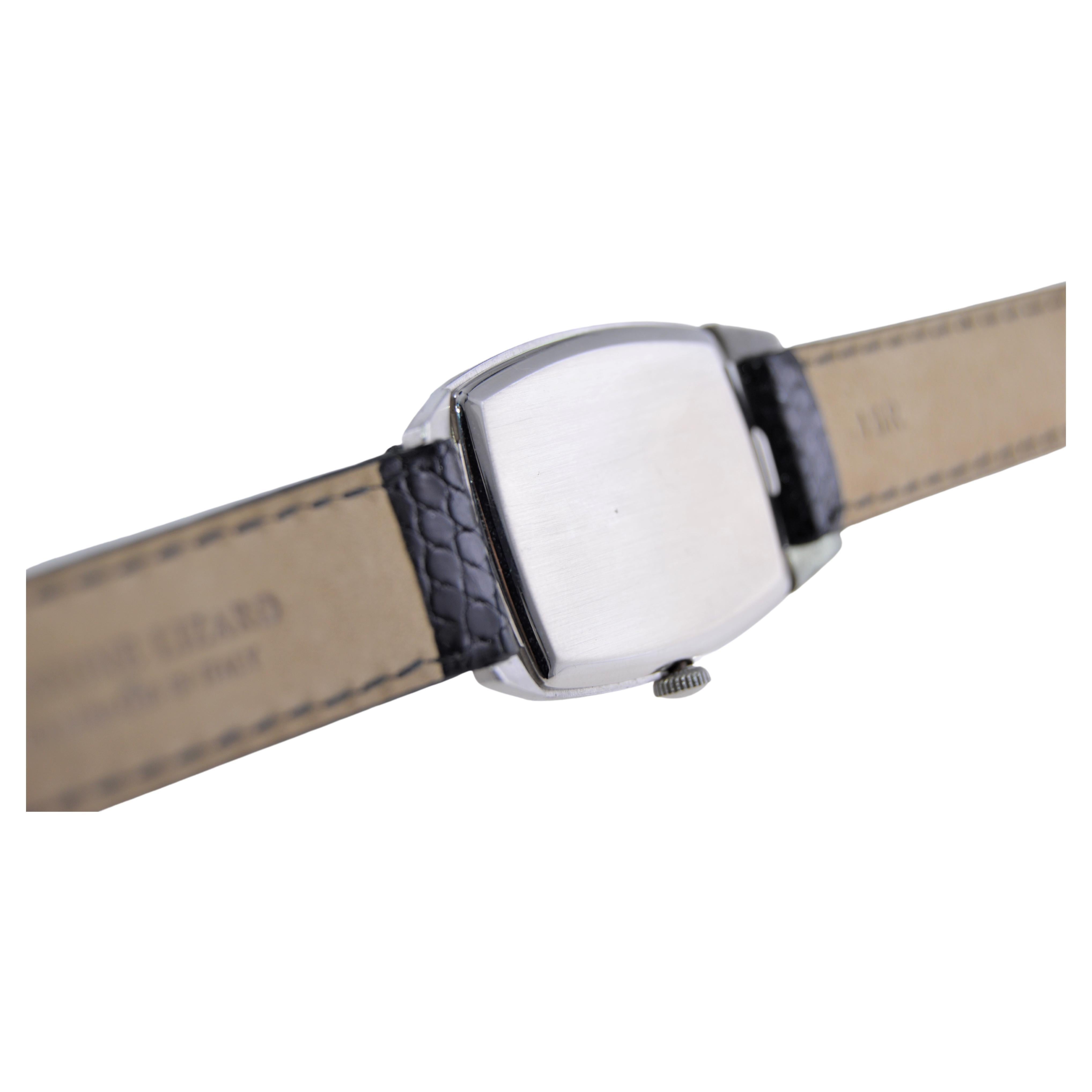Patek Philippe Montre de style robe en or blanc avec cadran d'origine 4