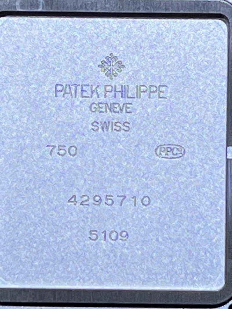 Handaufzugs-Armbanduhr von Patek Philippe aus Weißgold im Angebot 1