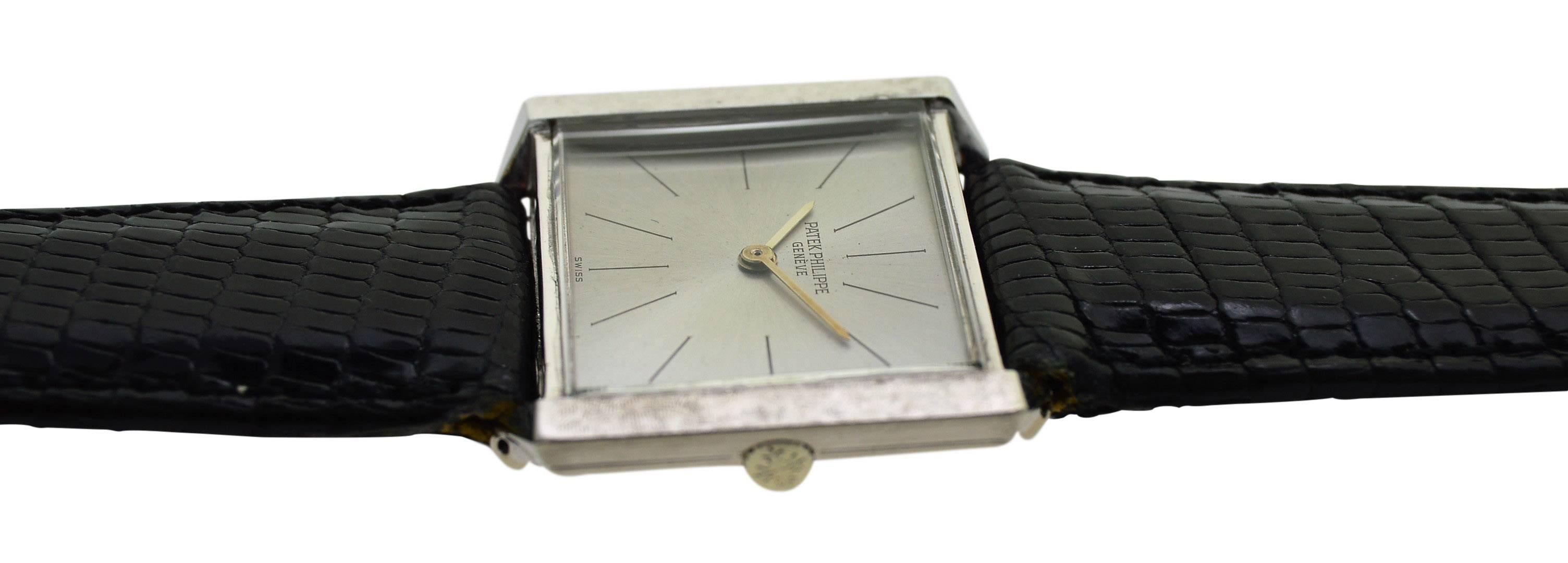 Modernist Patek Philippe White Gold Ultra Thin Caliber 175 Original Dial Manual wristwatch