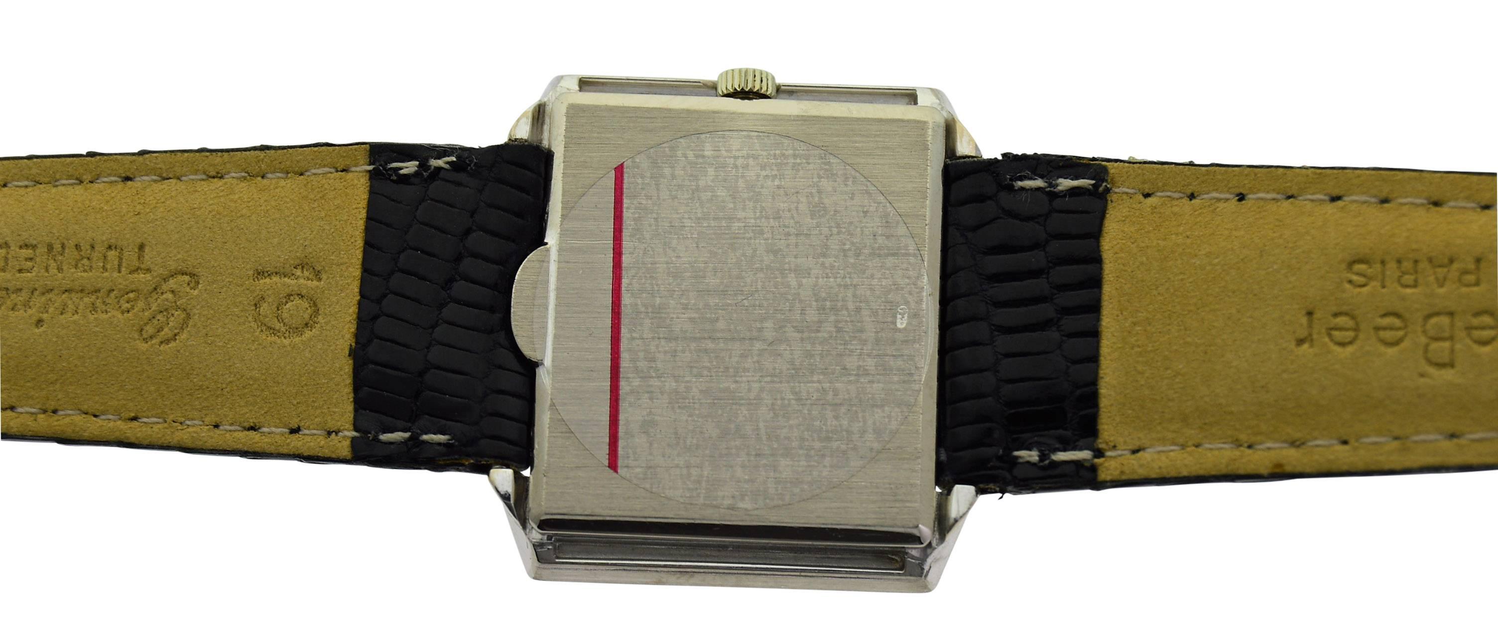 Women's or Men's Patek Philippe White Gold Ultra Thin Caliber 175 Original Dial Manual wristwatch
