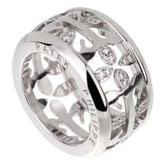 Patek Philippe Breiter Diamant Weißgold Calatrava Ring