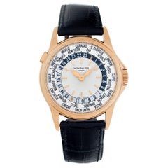Patek Philippe World Time 18k rose gold wristwatch Ref 5110r