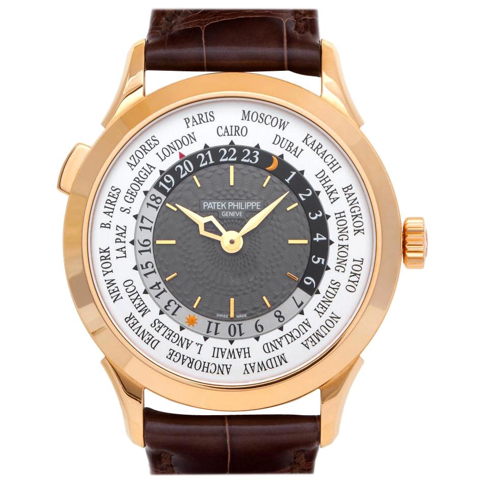 Patek Philippe World Time 5230R, Grey Dial, Certified and Warranty