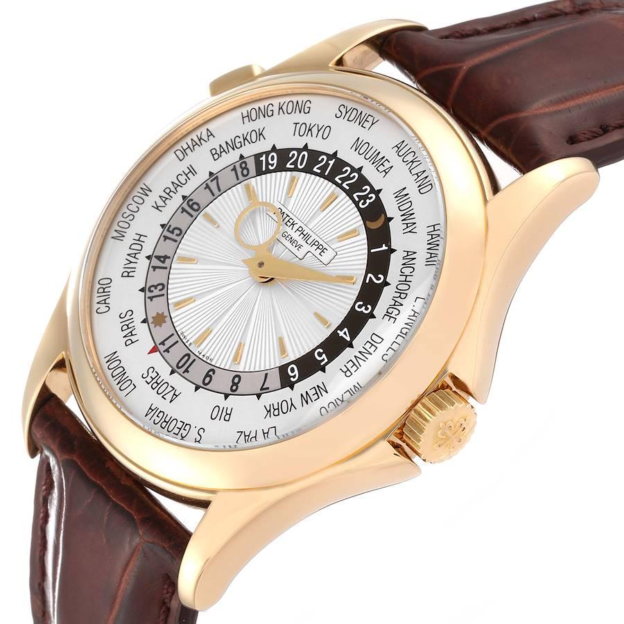 Patek Philippe World Time Complications 18k Yellow Gold Mens Watch 5130 In Excellent Condition In Atlanta, GA