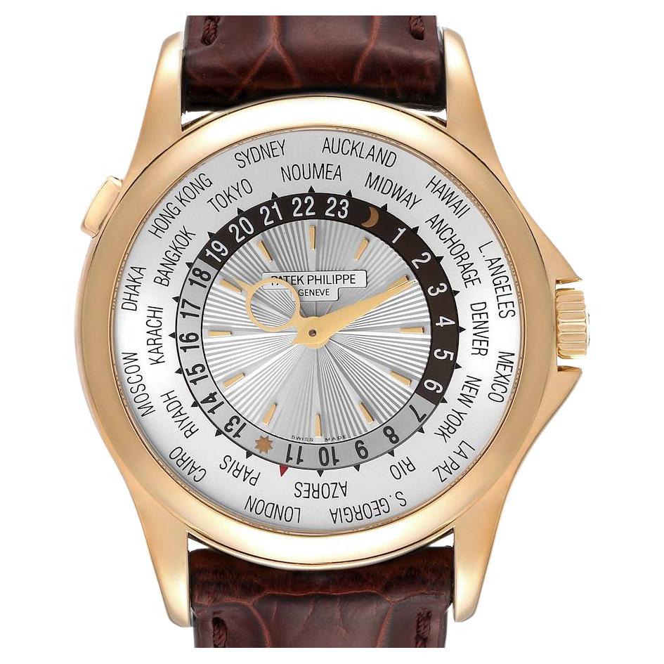 Patek Philippe World Time Complications 18k Yellow Gold Mens Watch 5130