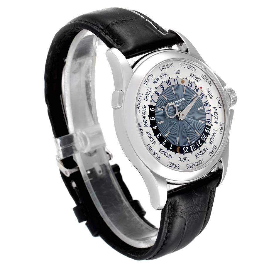 Platin-Herrenuhr 5130 von Patek Philippe, World Time Complications im Zustand „Hervorragend“ im Angebot in Atlanta, GA