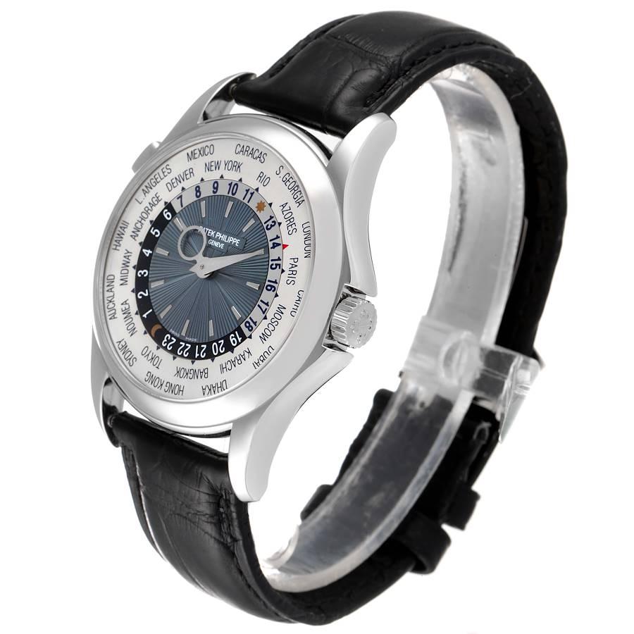 Platin-Herrenuhr 5130 von Patek Philippe, World Time Complications im Angebot 1