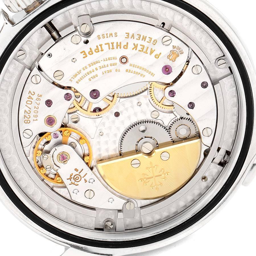 Platin-Herrenuhr 5130 von Patek Philippe, World Time Complications im Angebot 4