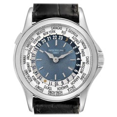 Patek Philippe World Time Complications Platinum Watch 5110 Box Papers
