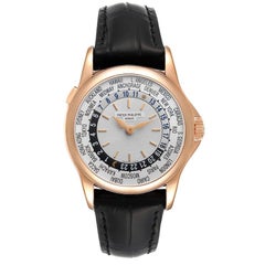 Patek Philippe World Time Complications Rose Gold Mens Watch 5110