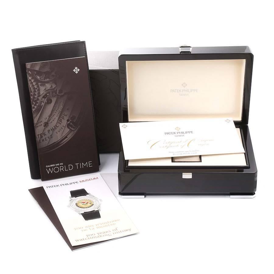 Patek Philippe World Time Complications Rose Gold Watch 5230R Box Papers For Sale 3