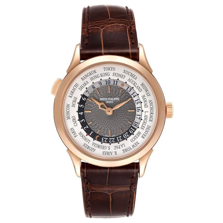 Patek Philippe World Time Complications Rose Gold Watch 5230R Box ...