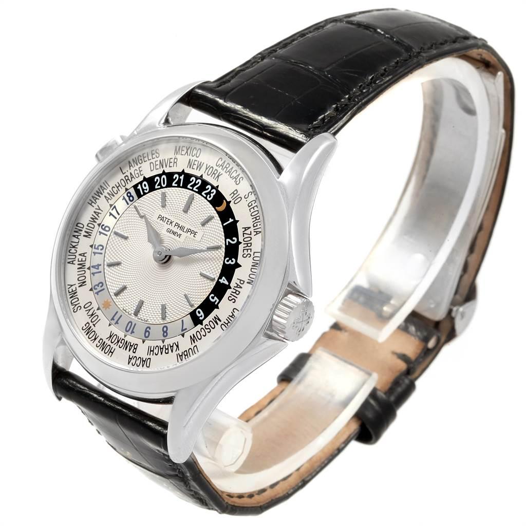 Patek Philippe World Time Complications White Gold Men's Watch 5110 In Excellent Condition In Atlanta, GA