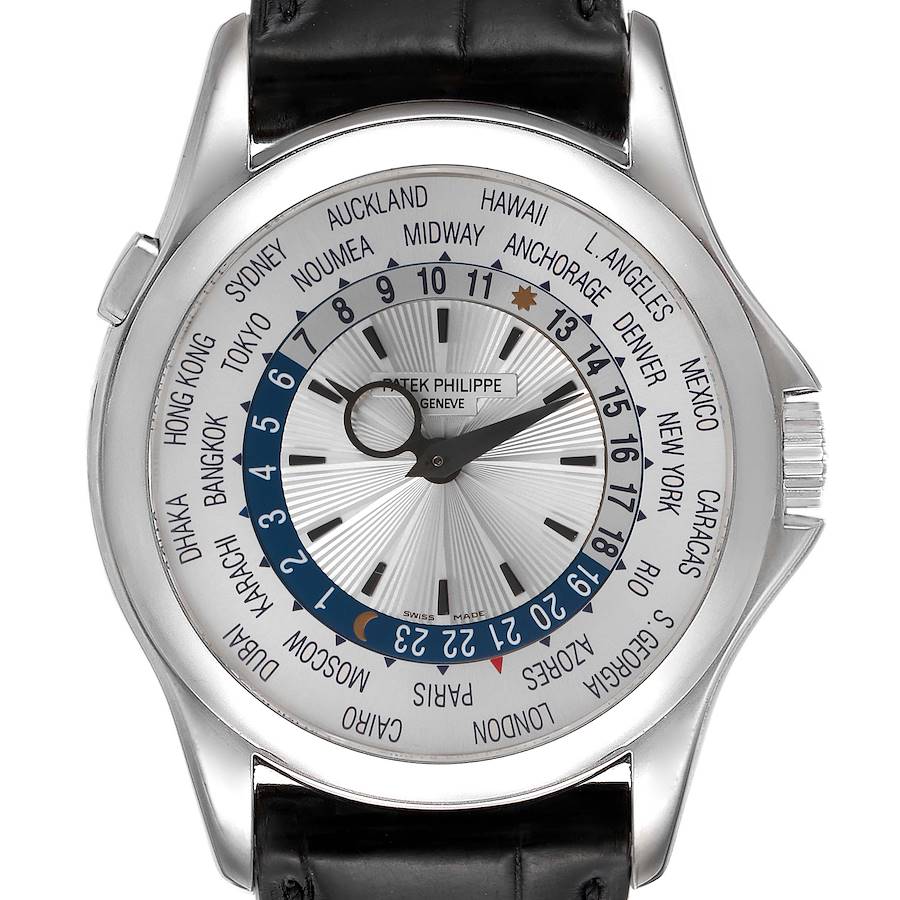 Patek Philippe White Gold World Time Cloisonné Dial Wristwatch Ref 5131 at 1stDibs 5131 patek
