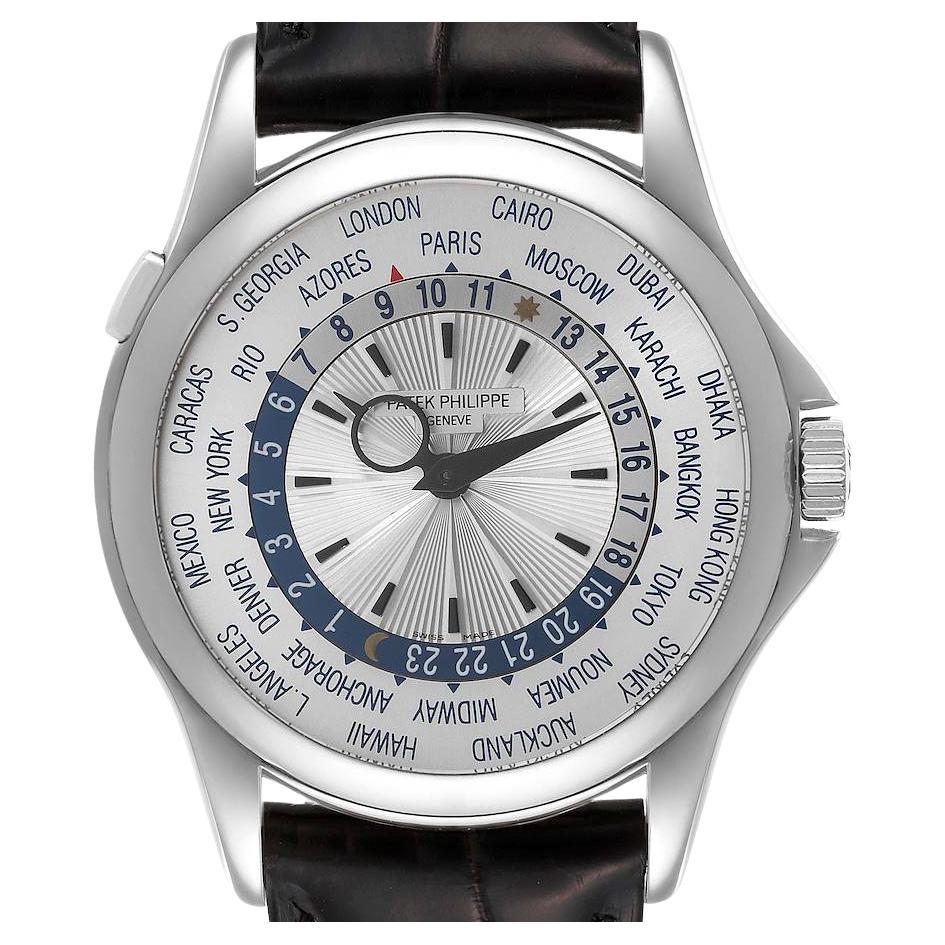 Patek Philippe World Time Complications White Gold Mens Watch 5130 For Sale
