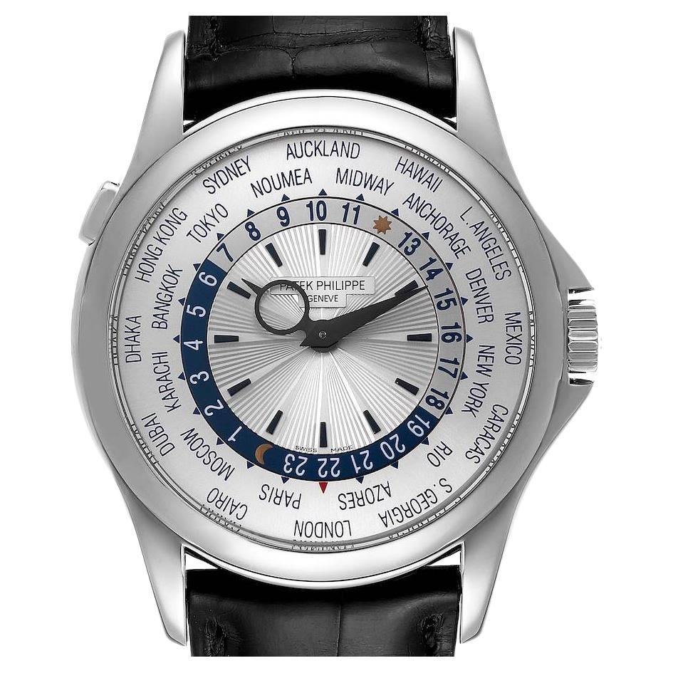 Patek Philippe World Time Complications White Gold Mens Watch 5130