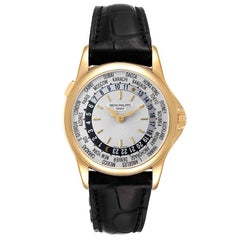 Patek Philippe World Time Complications Yellow Gold Mens Watch 5110