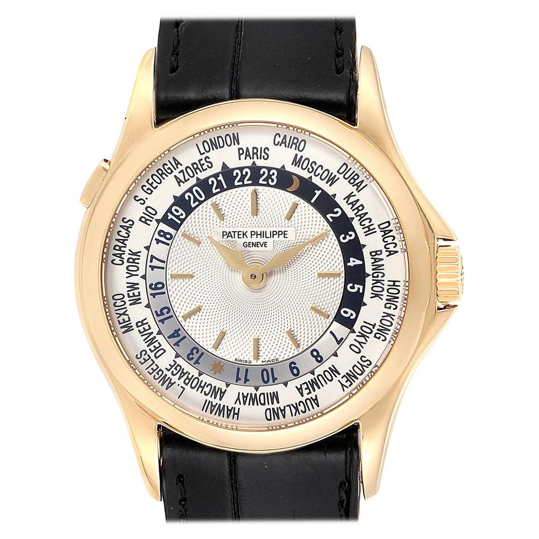 Patek Philippe World Time Complications Yellow Gold Men’s Watch 5110 For Sale