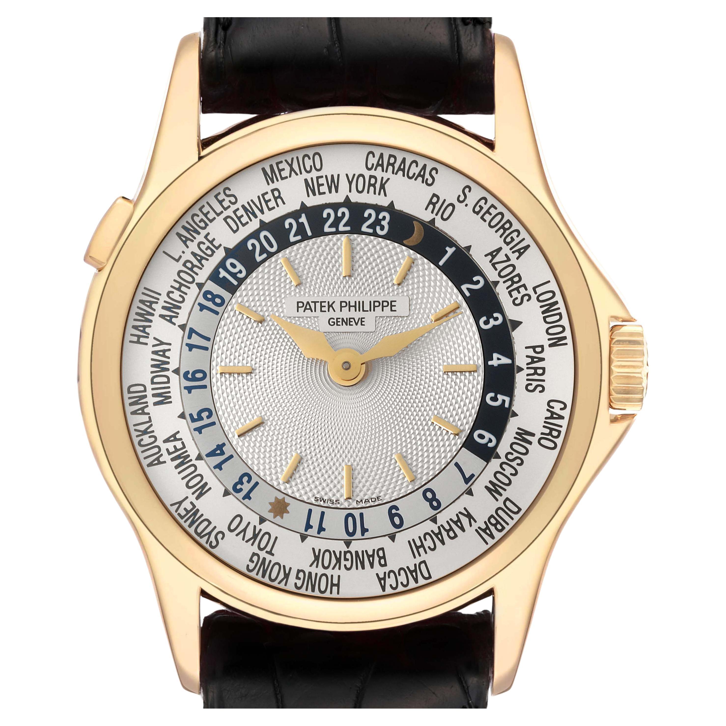 Patek Philippe World Time Complications Yellow Gold Mens Watch 5110