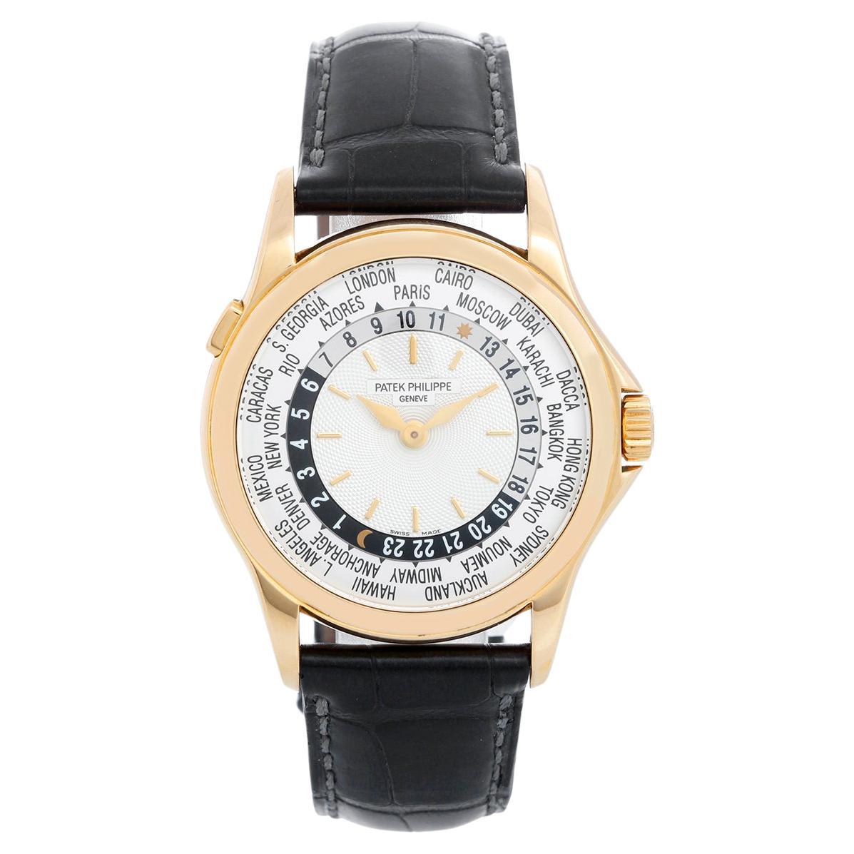 Patek Philippe World Time Men's Complicated 18k Yellow Gold Watch  5110J or 5110 For Sale