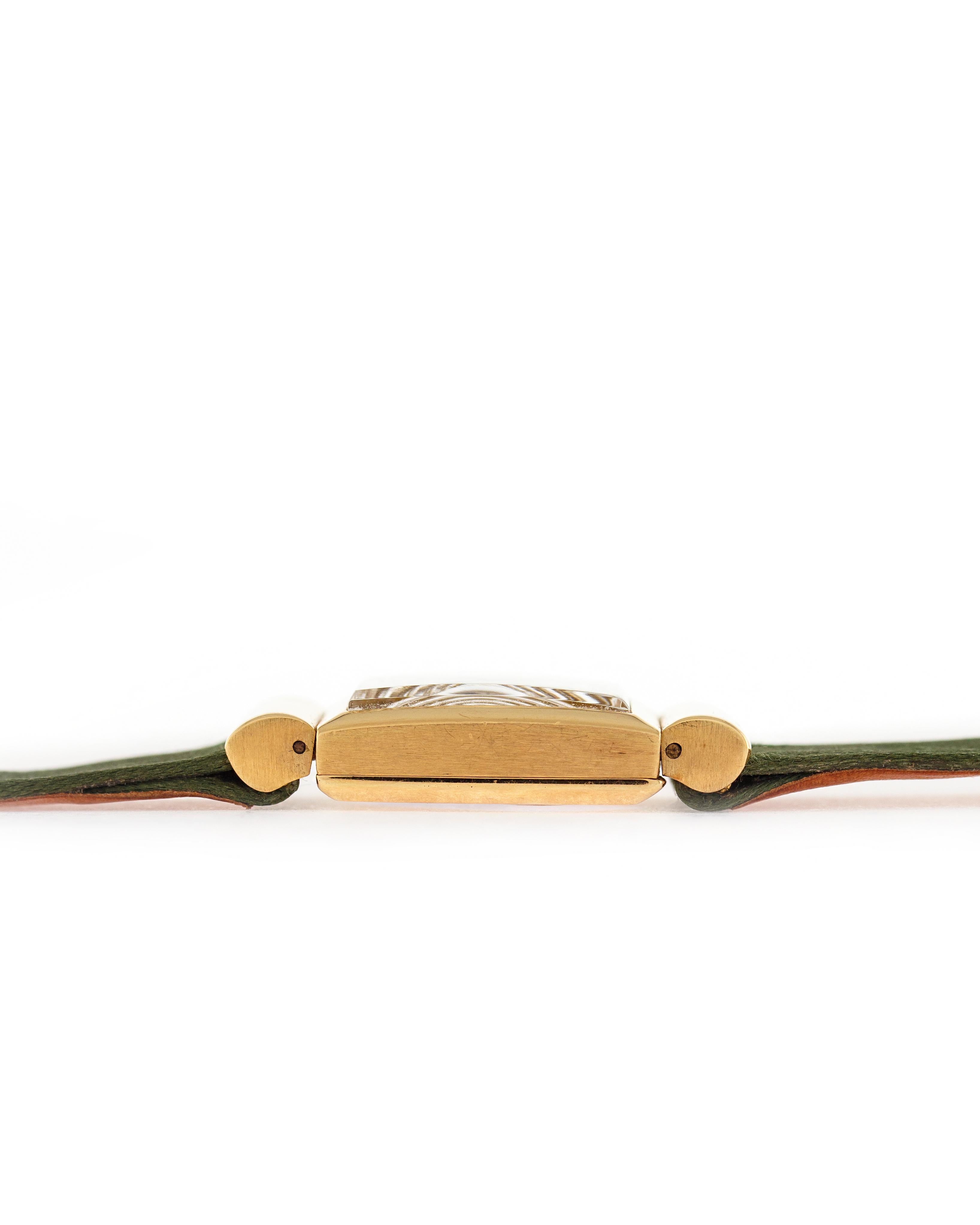 Patek Philippe Wrist Lady Watch 18 Carat Yellow Gold For Sale 1