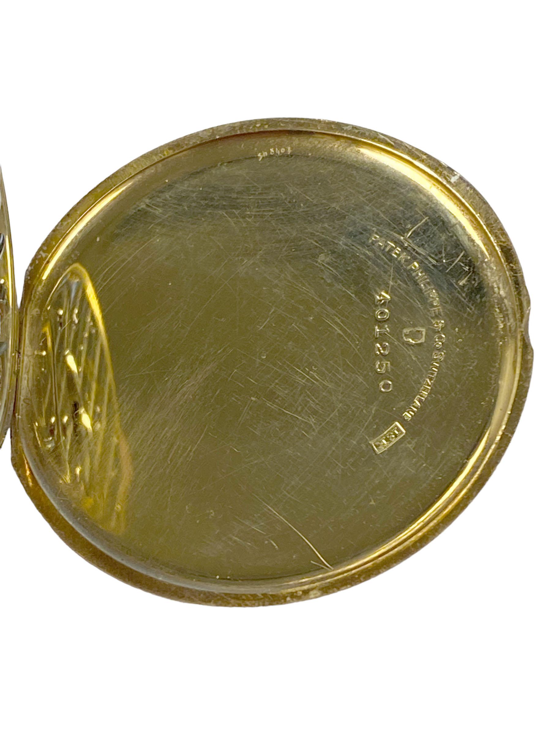 Patek Philippe Montre de poche en or jaune des années 1920 Unisexe en vente