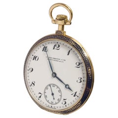 Patek Philippe Yellow Gold and Enamel Pocket Watch