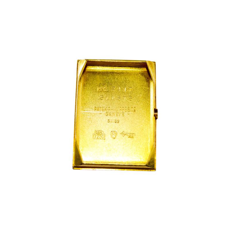 Gelbgoldene Art-déco-Handuhr von Patek Philippe, um 1948 6
