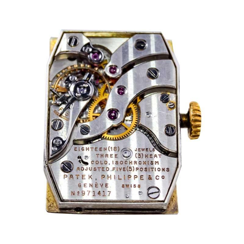 Patek Philippe Yellow Gold Art Deco Manual Watch, circa 1948 5