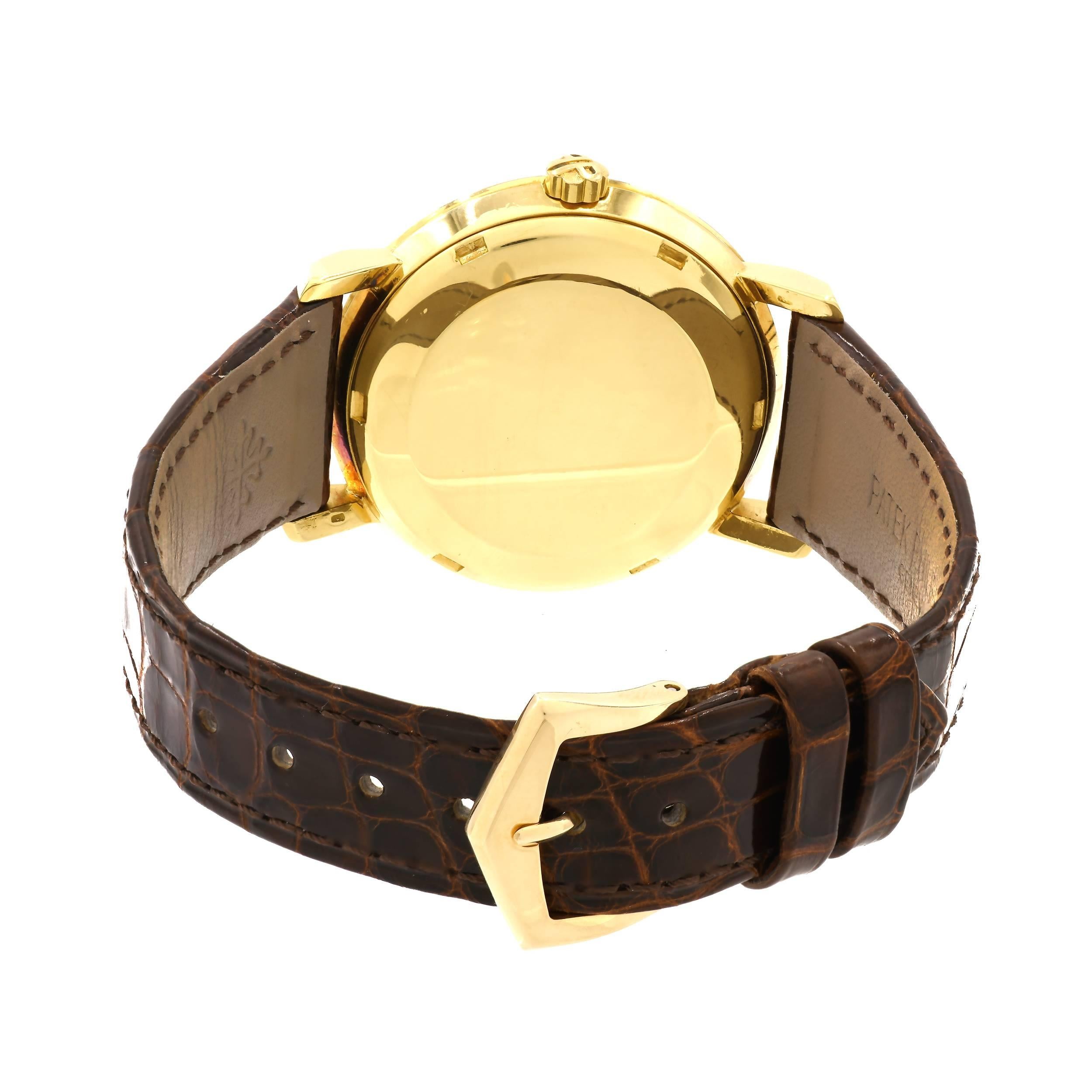 Men's Patek Philippe Yellow Gold Calatrava Automatic Wristwatch Ref 3440