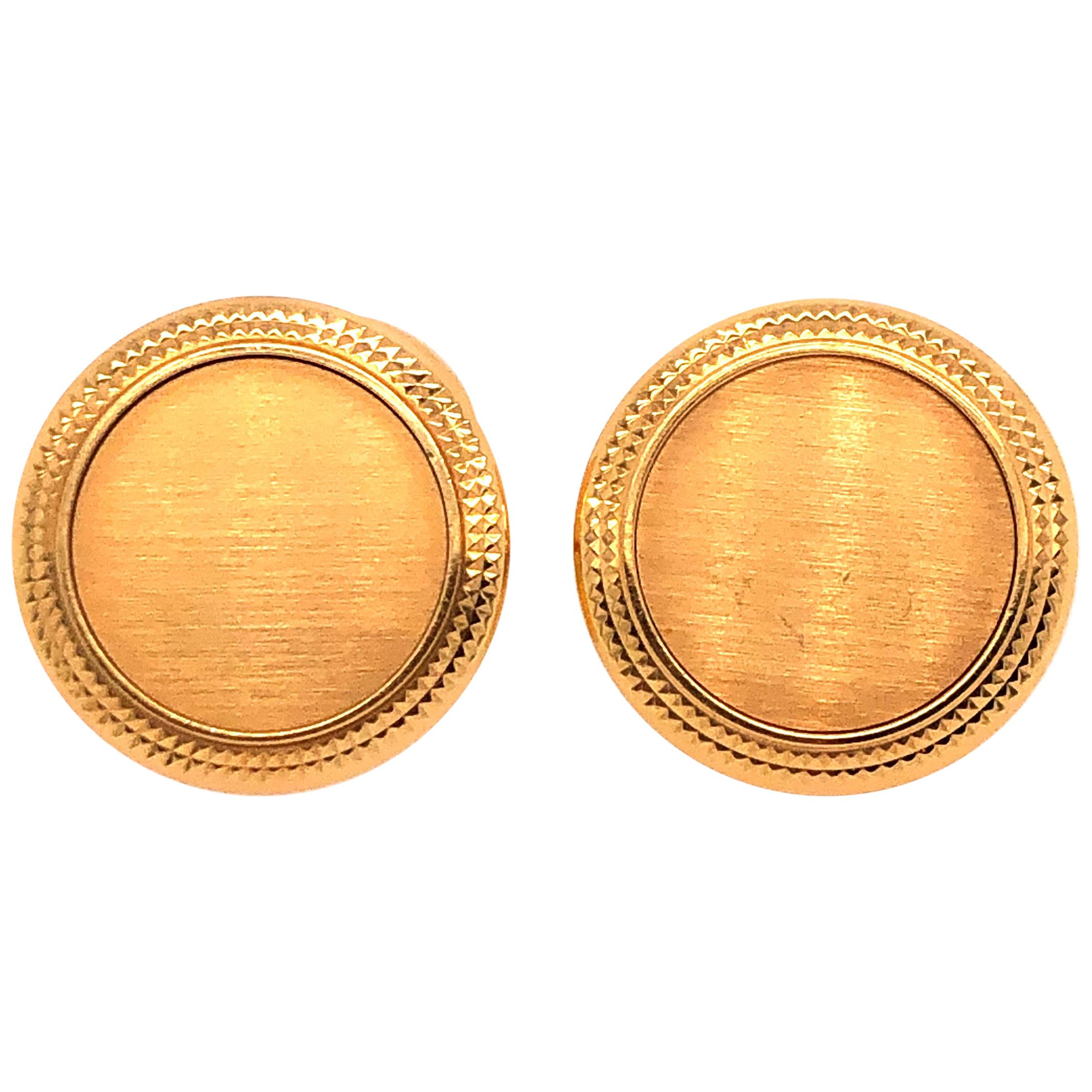 Patek Philippe Yellow Gold Calatrava Cufflinks