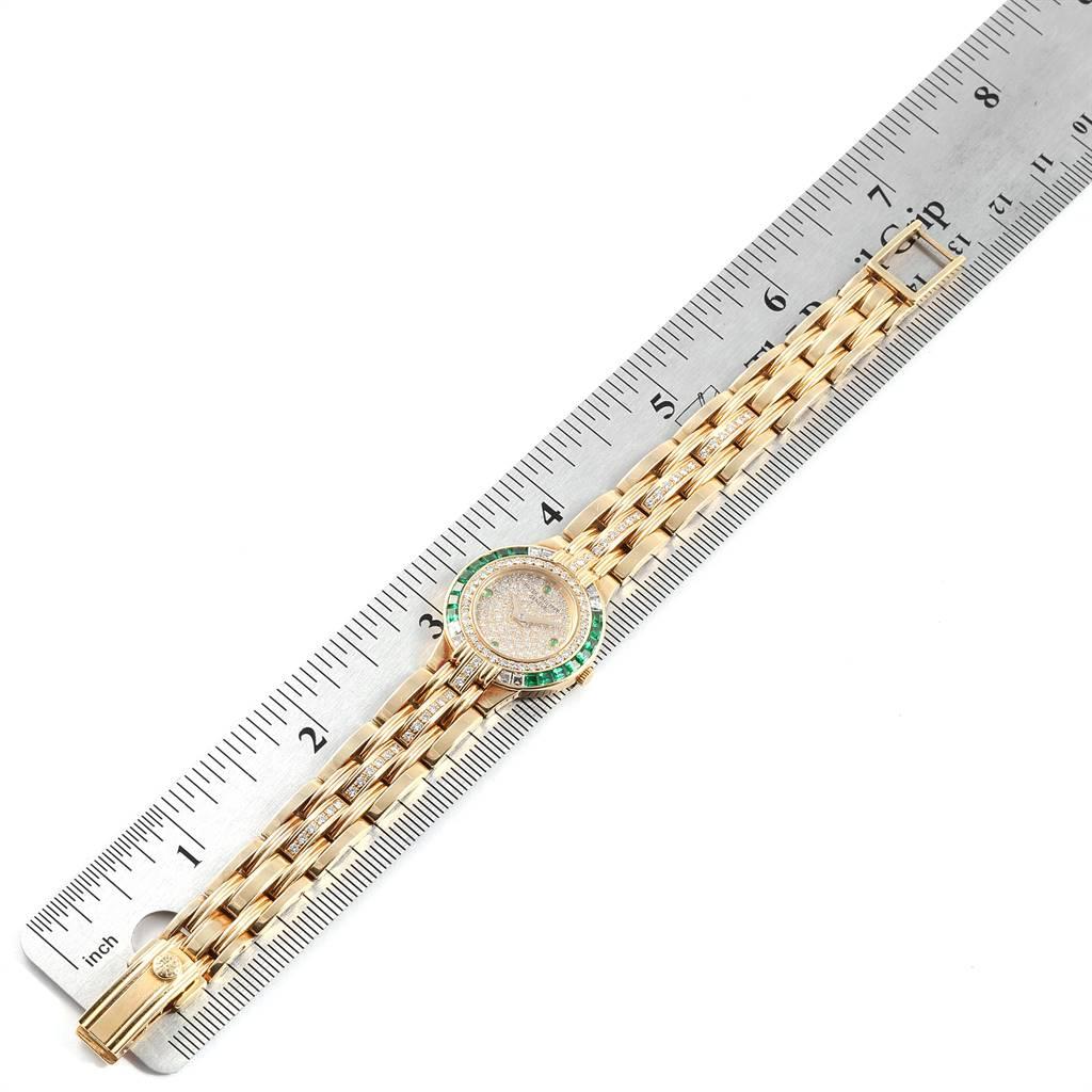 Patek Philippe Yellow Gold Diamond Emerald Ladies Watch 4786 2